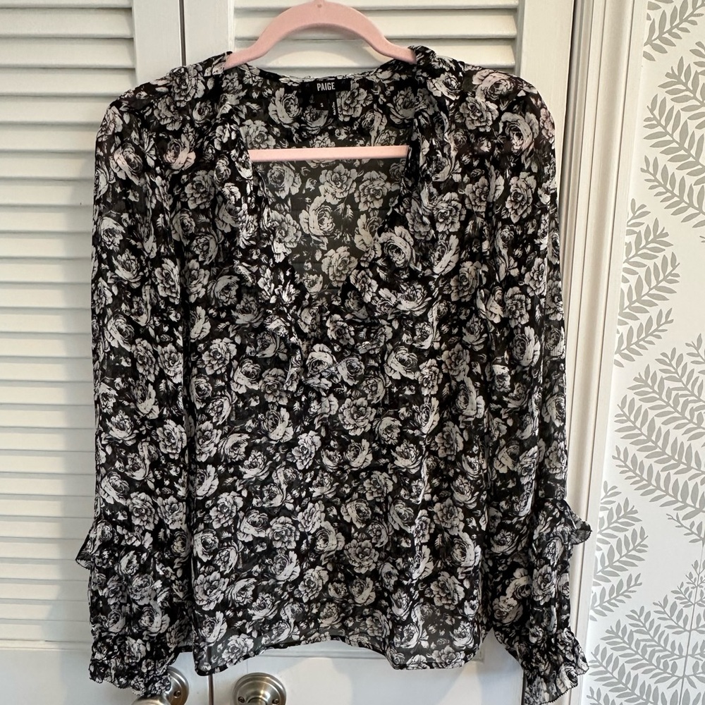 Paige Ruffle Blouse Small